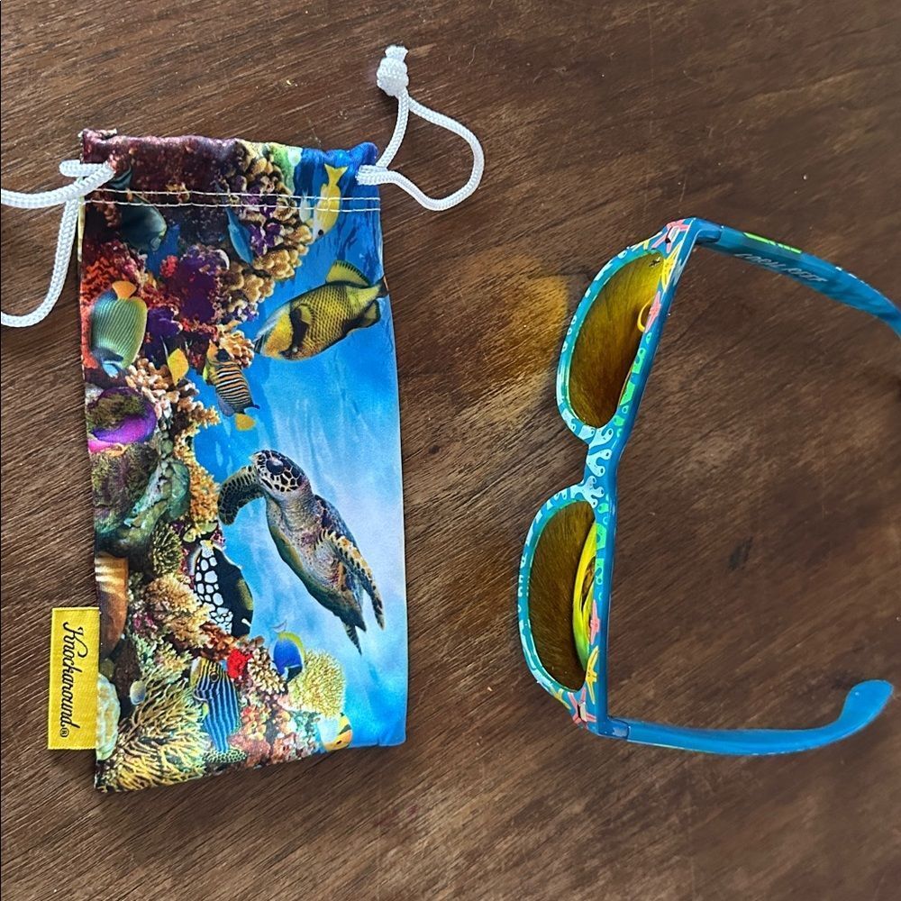 NWOB Knockaround Sunglasses Fort Knocks CORAL REEF Limited Edition Sold Out HTF - Picture 5 of 7